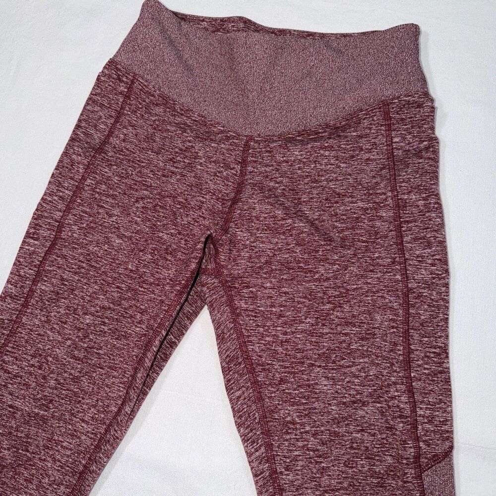 Pink Victoria's Secret Cozy Leggings High Rise Womens Medium Burgandi - Picture 3 of 11